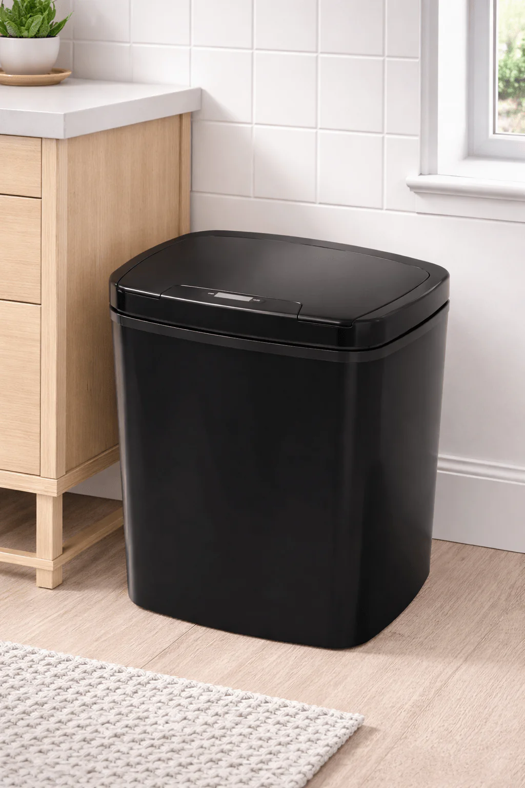 15L Motion Sensor Trash Bin with ABS Lid - Image 4