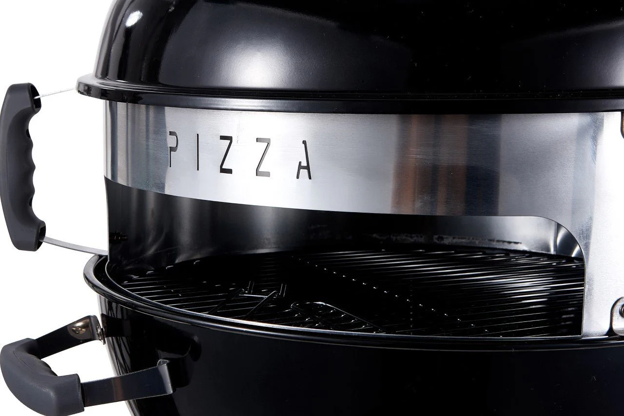 22in Pizza Grill Black Enamel Firebowl Chrome Plated - Image 3
