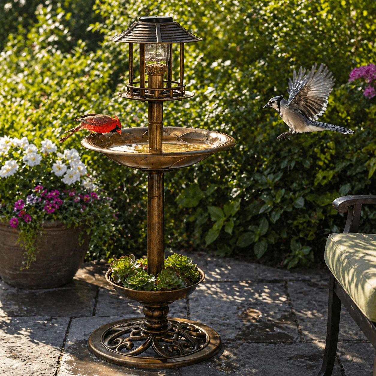 3-Tier Bird Bath Fountain – 35.5 x 85.5 cm