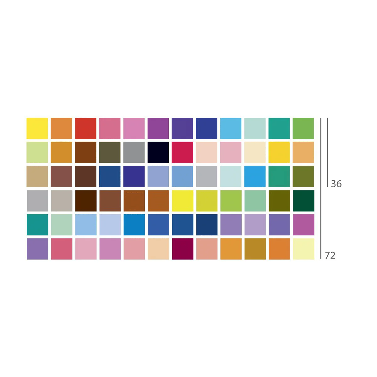 36 Double Ended Felt Markers - Image 4
