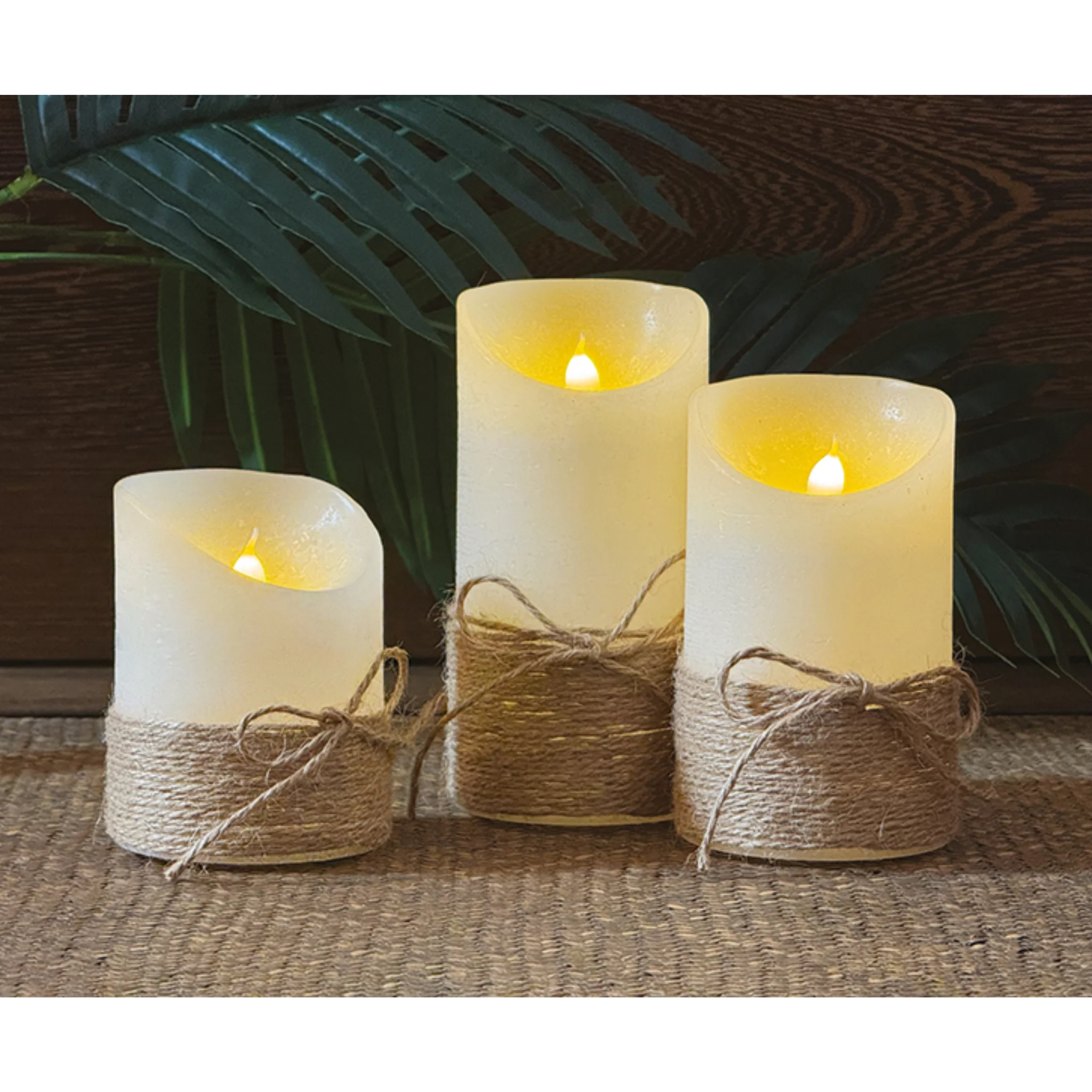 3Pcs LED Glass Candle LED