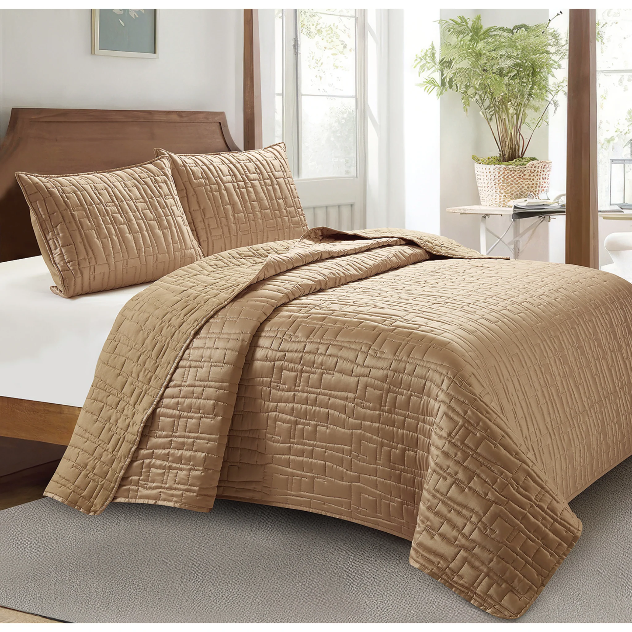 SETA Satin Quilt Set – 3 Pieces