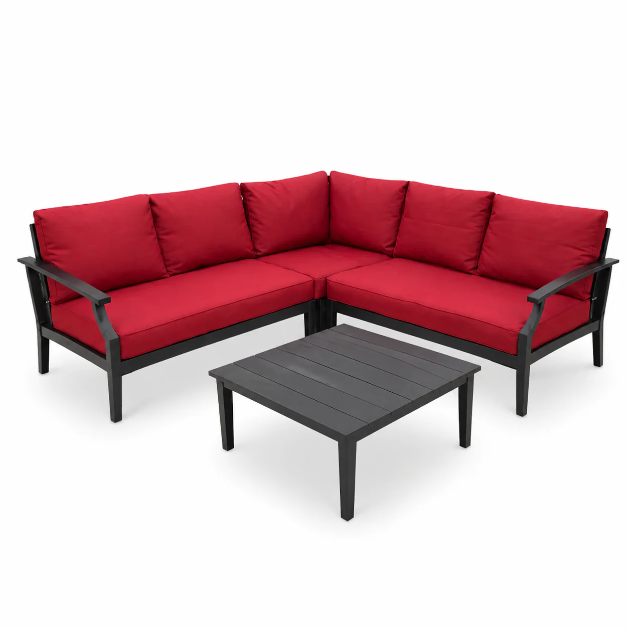 4-Piece Outdoor Lounge Set with Coffee Table - Image 2