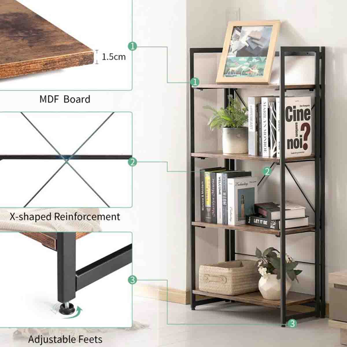 4 Tier Folding Storage Unit - Image 2