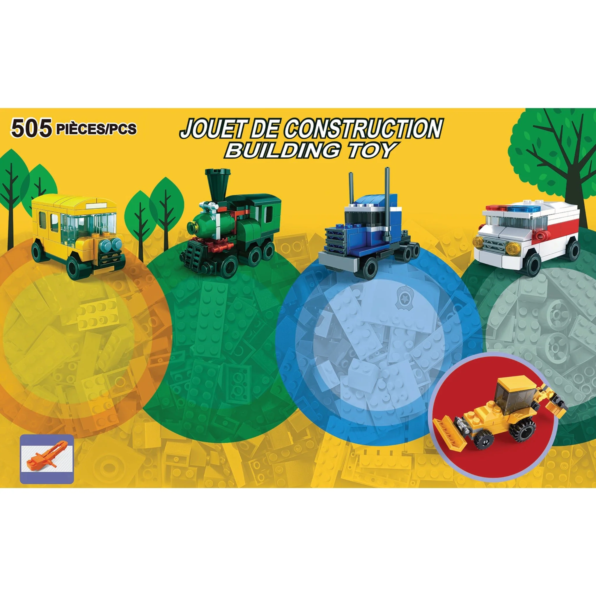 505-Piece Assorted Building Blocks Set
