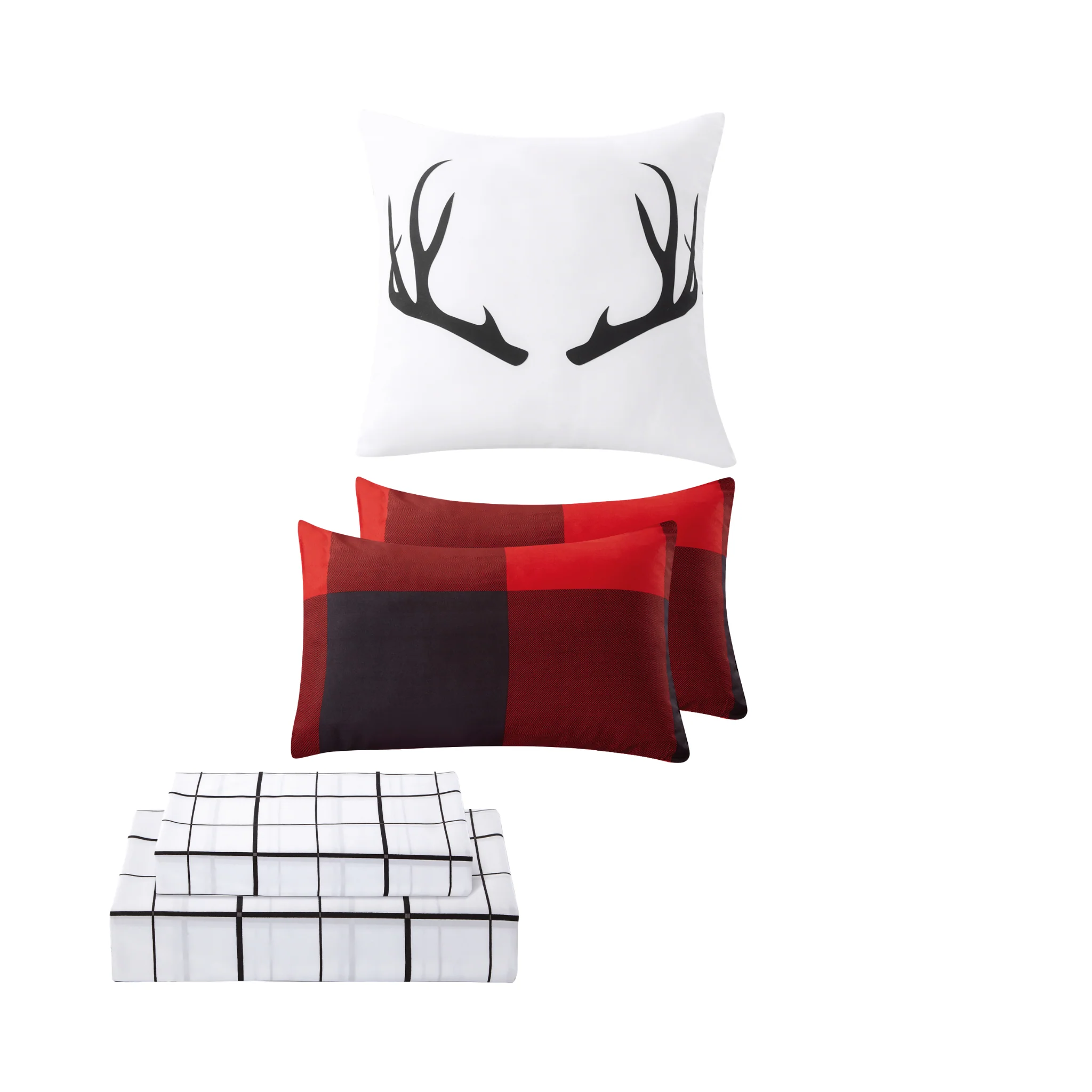 Lodge Plaid Comforter Set – 8 Pieces (King) - Image 3