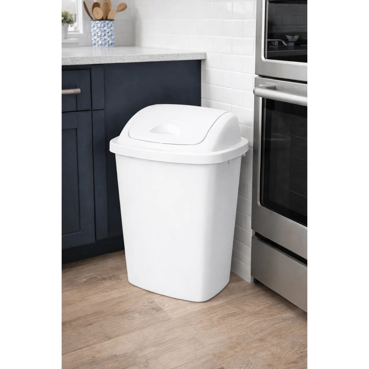 40L Swing Lid Trash Can - Image 6
