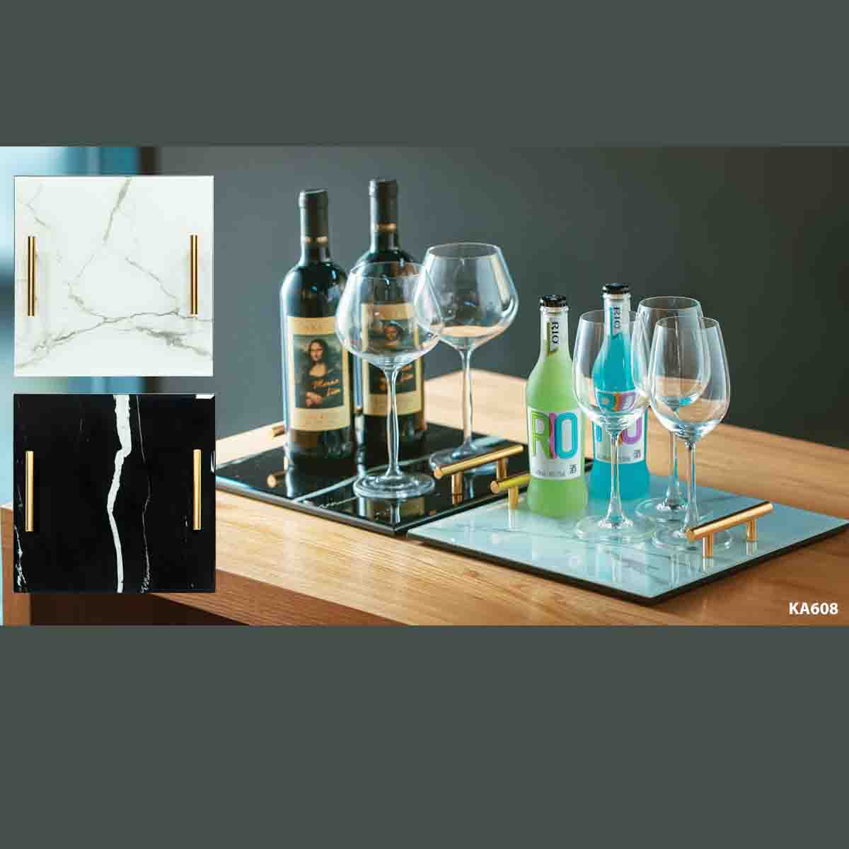 A LA CUISINE - Square Glass Tray - Image 2