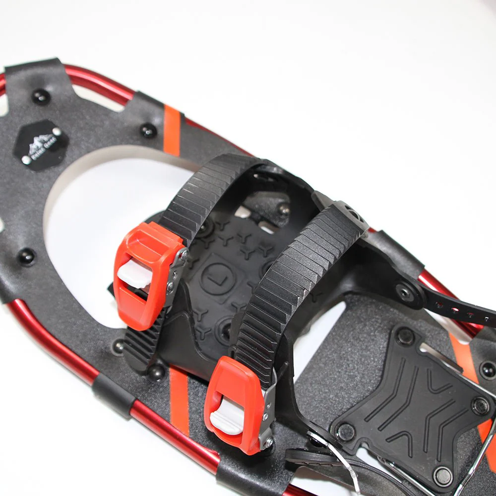 Adult Snowshoes (Red 8 x 21 in) & Trekking Pole In a Bag - Image 4
