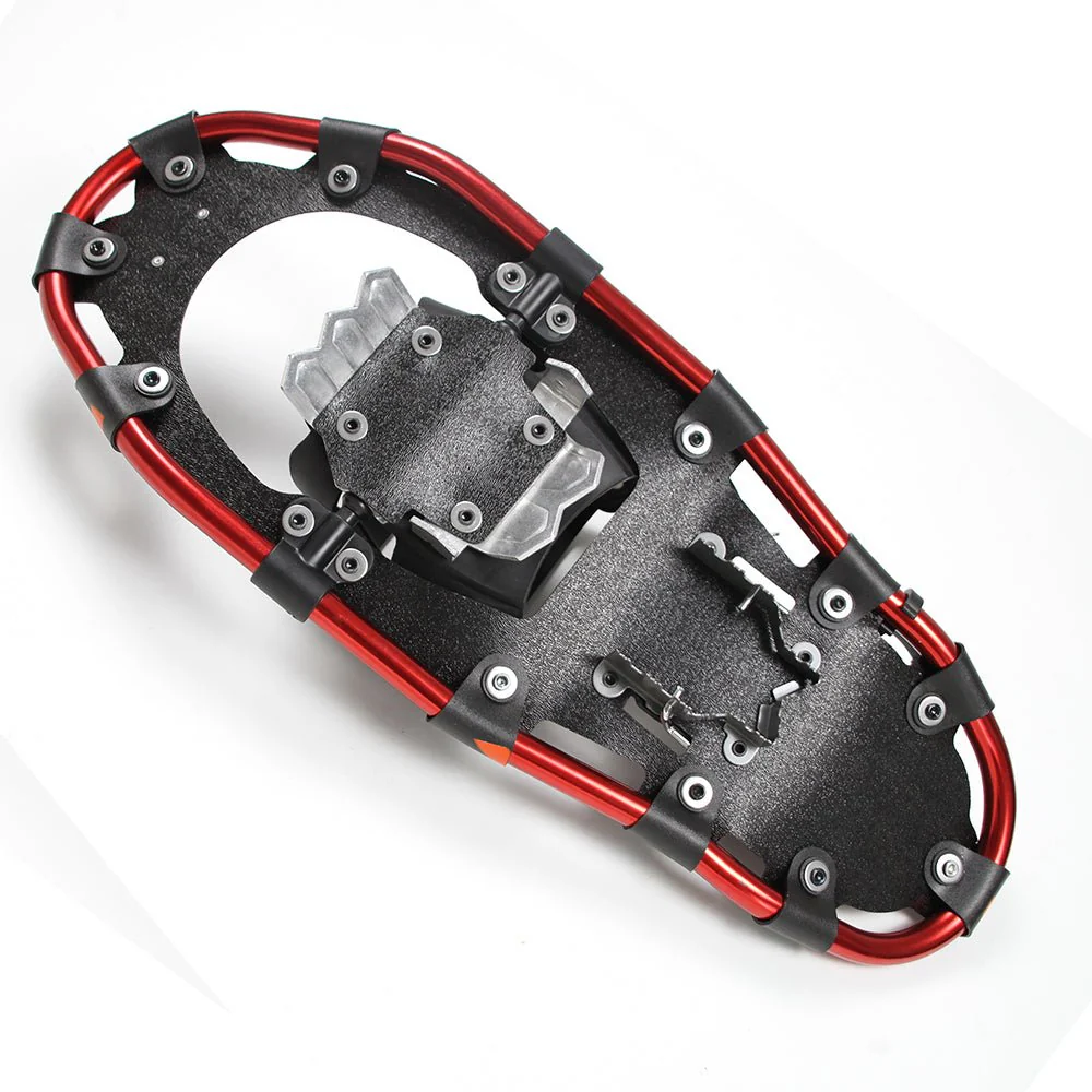 Adult Snowshoes (Red 8 x 21 in) & Trekking Pole In a Bag - Image 9