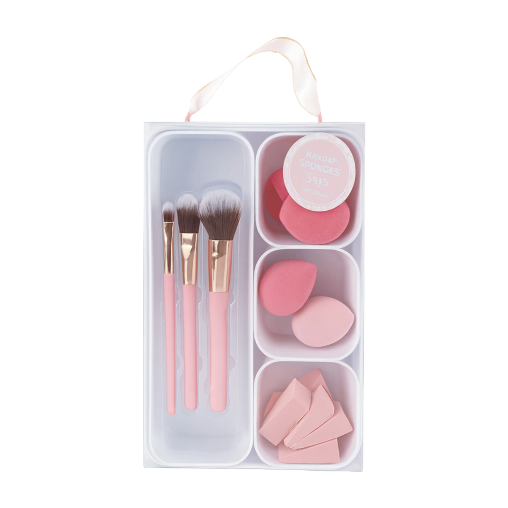 All-in-One Beauty Set with Brushes and Sponges