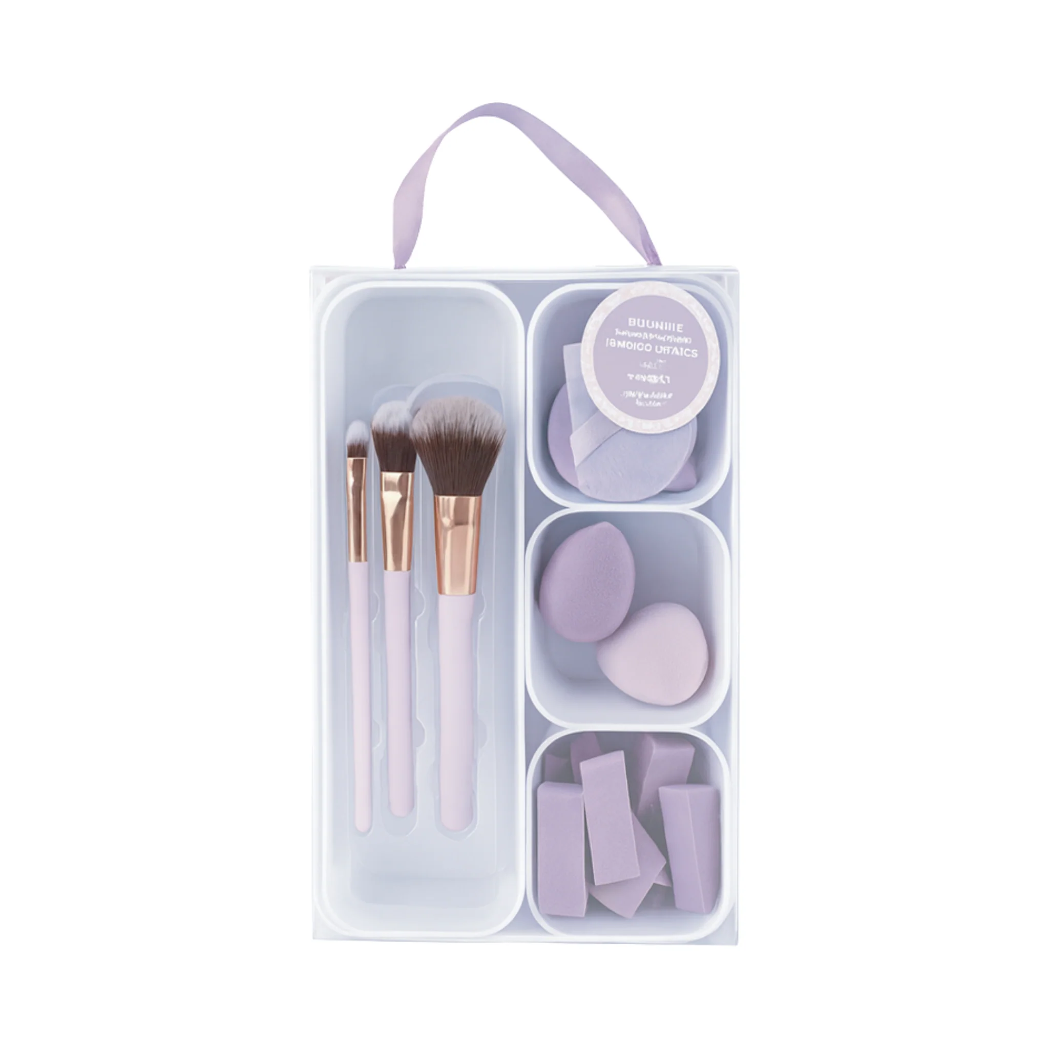 All-in-One Beauty Set with Brushes and Sponges - Image 2