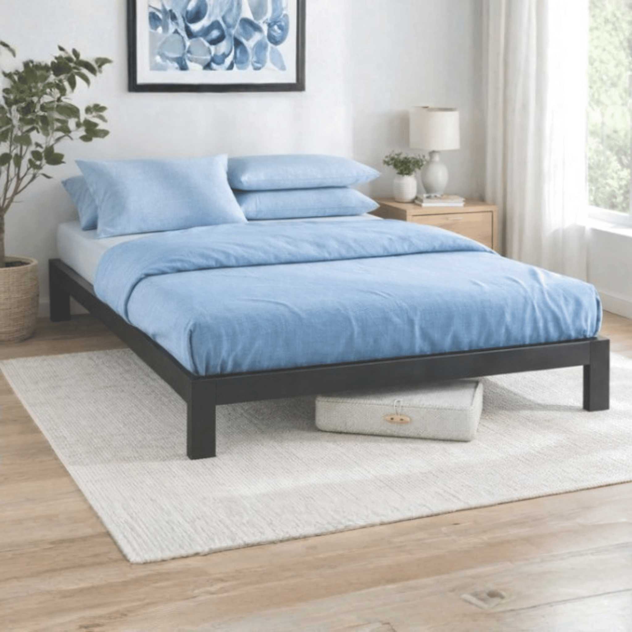 Arnav Metal Platform Bed Frame – 10" Heavy-Duty Design