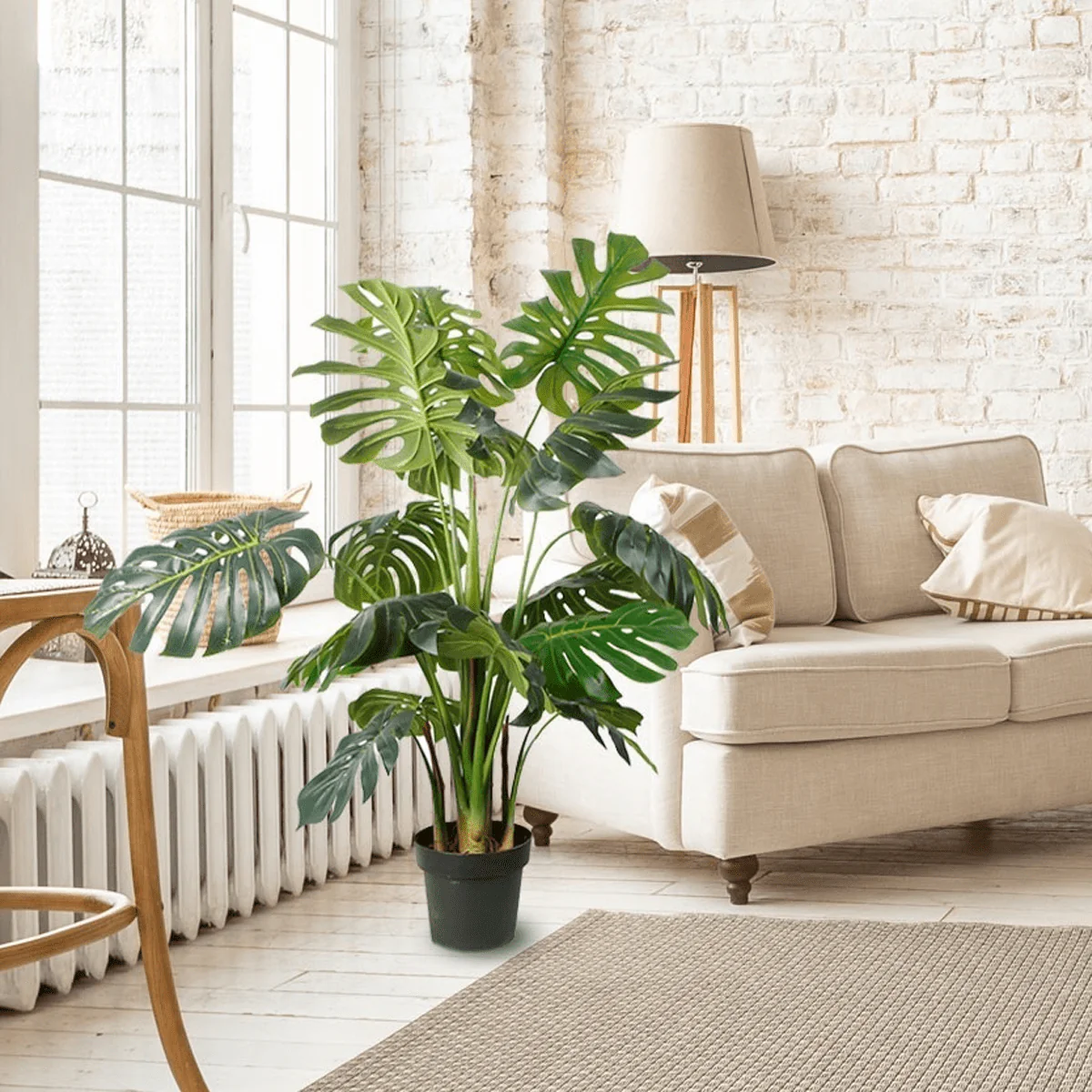 Artificial Split Philo Plant in Pot | 49" (125 cm)