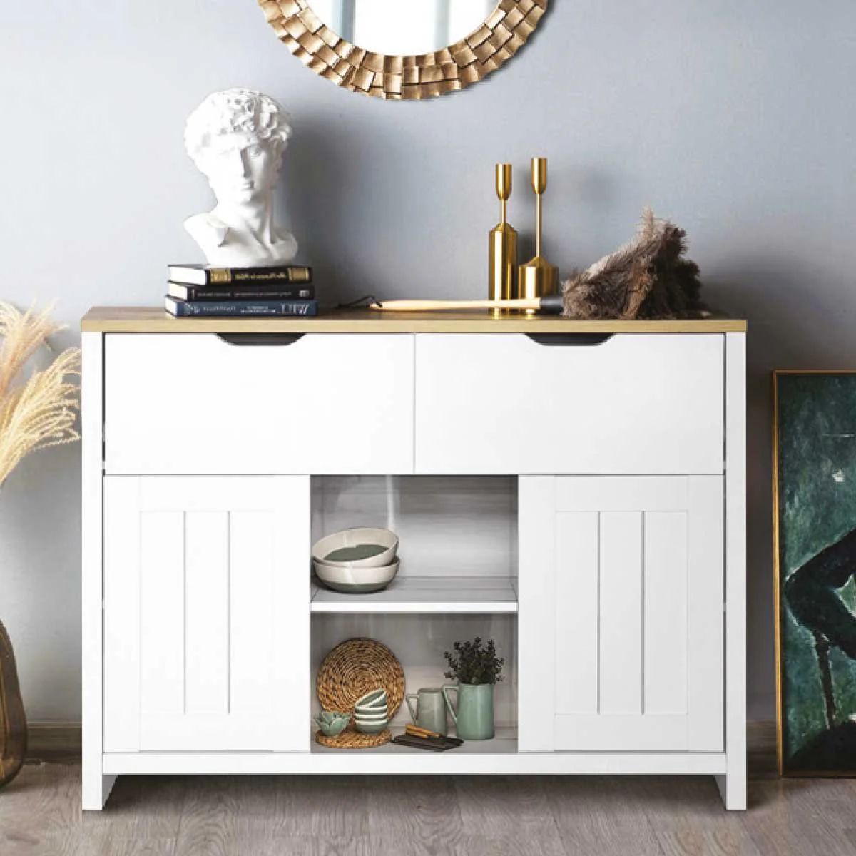 ATELIER DU NORD - Console Table with 2 drawers and doors - Image 2