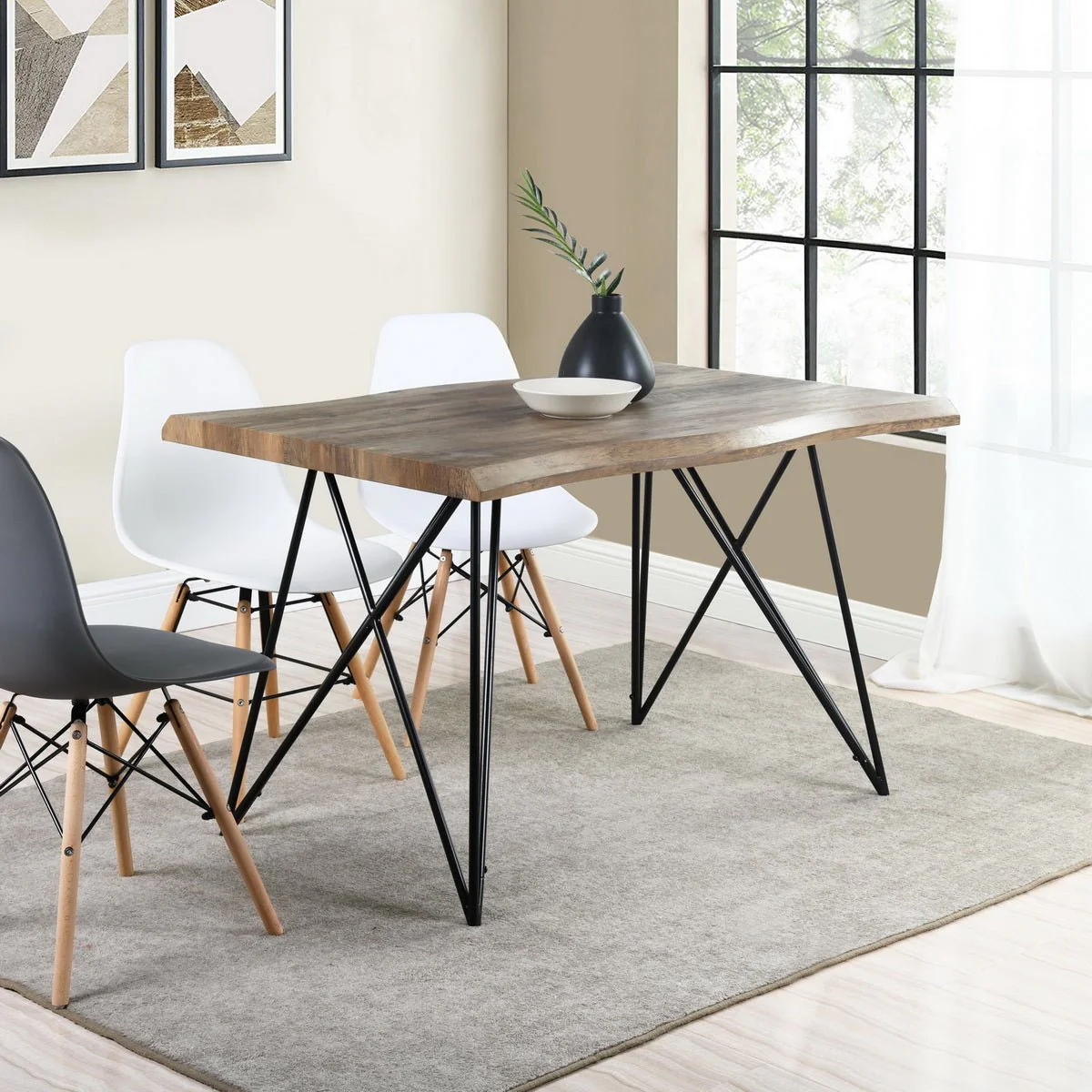 Atelier du Nord - HUSTIE Dining Table with Metal Frame - Image 3