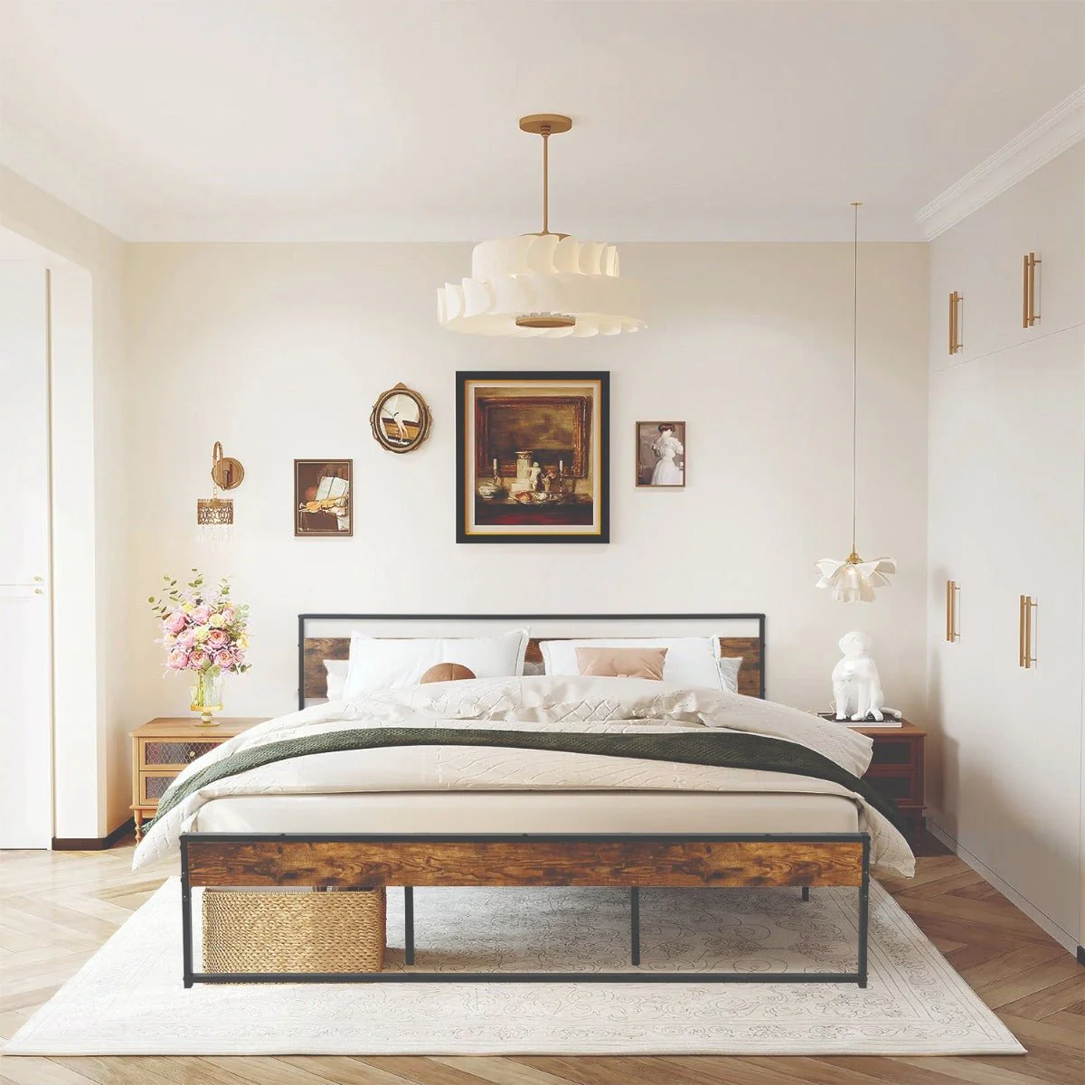 Atelier Du Nord - Migle Metal/wood Bed Frame - Image 3