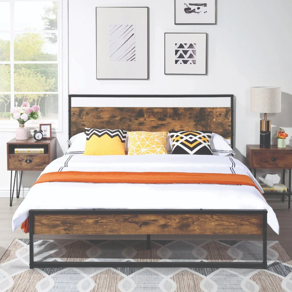 Atelier Du Nord - Migle Metal/wood Bed Frame - Image 7