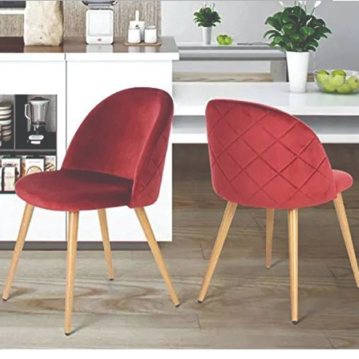 Atelier Du Nord - Premium Velvet Padded Dining Chair - Image 9