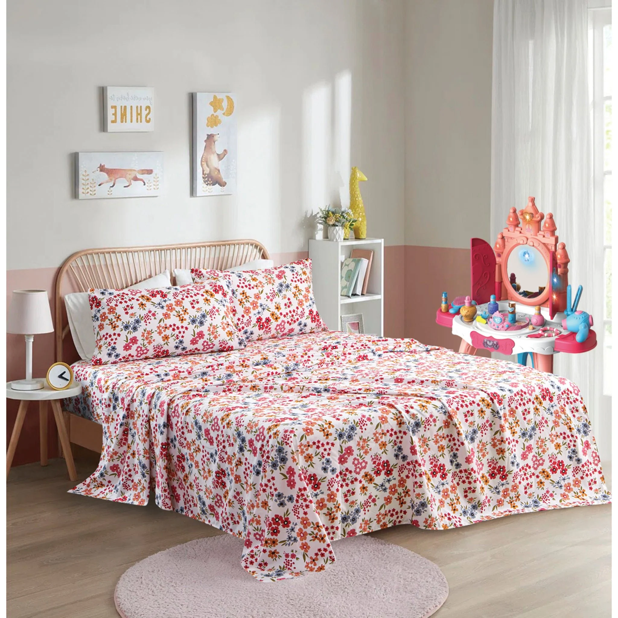 Azalea Floral Sheet Set