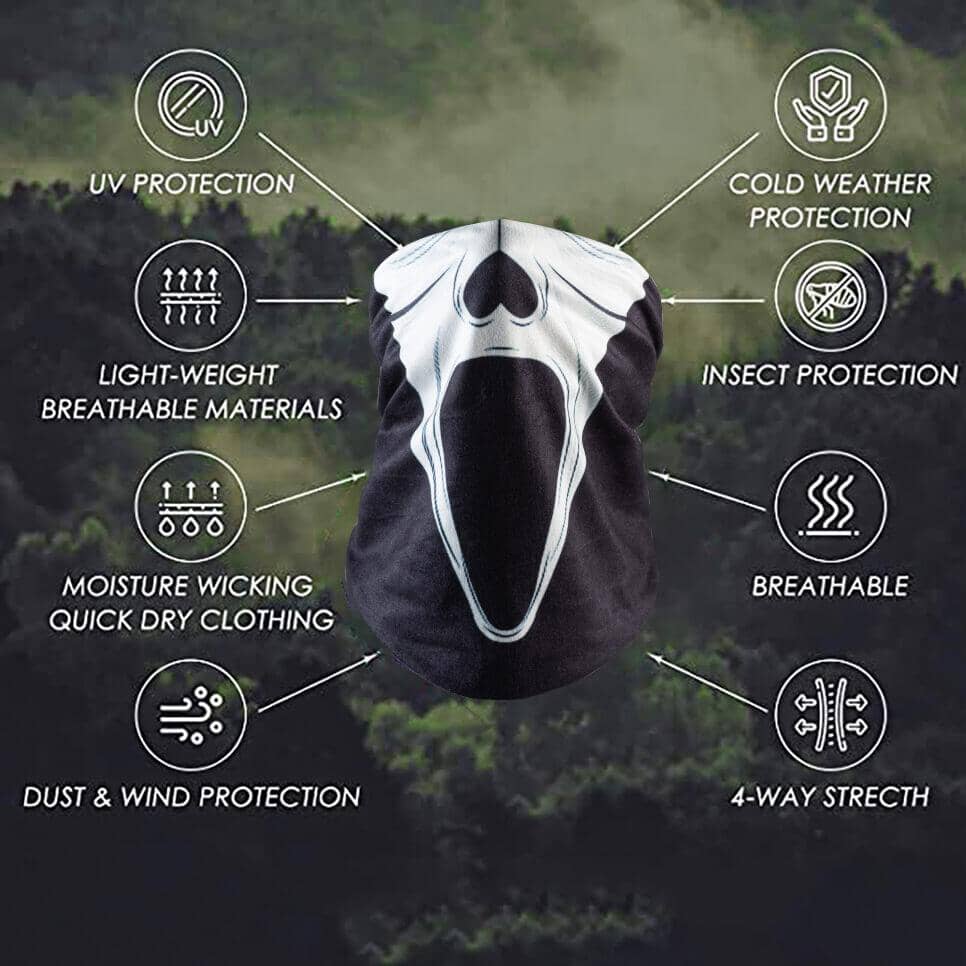 Bandana Face Mask - Halloween Ghost - Image 3