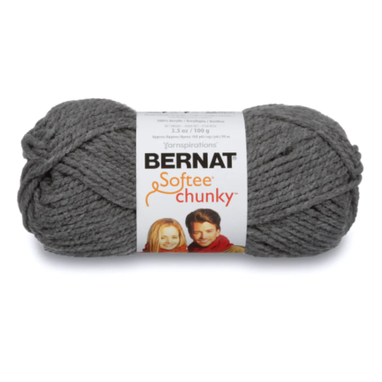 Bernat Softee Chunky Yarn – True Grey