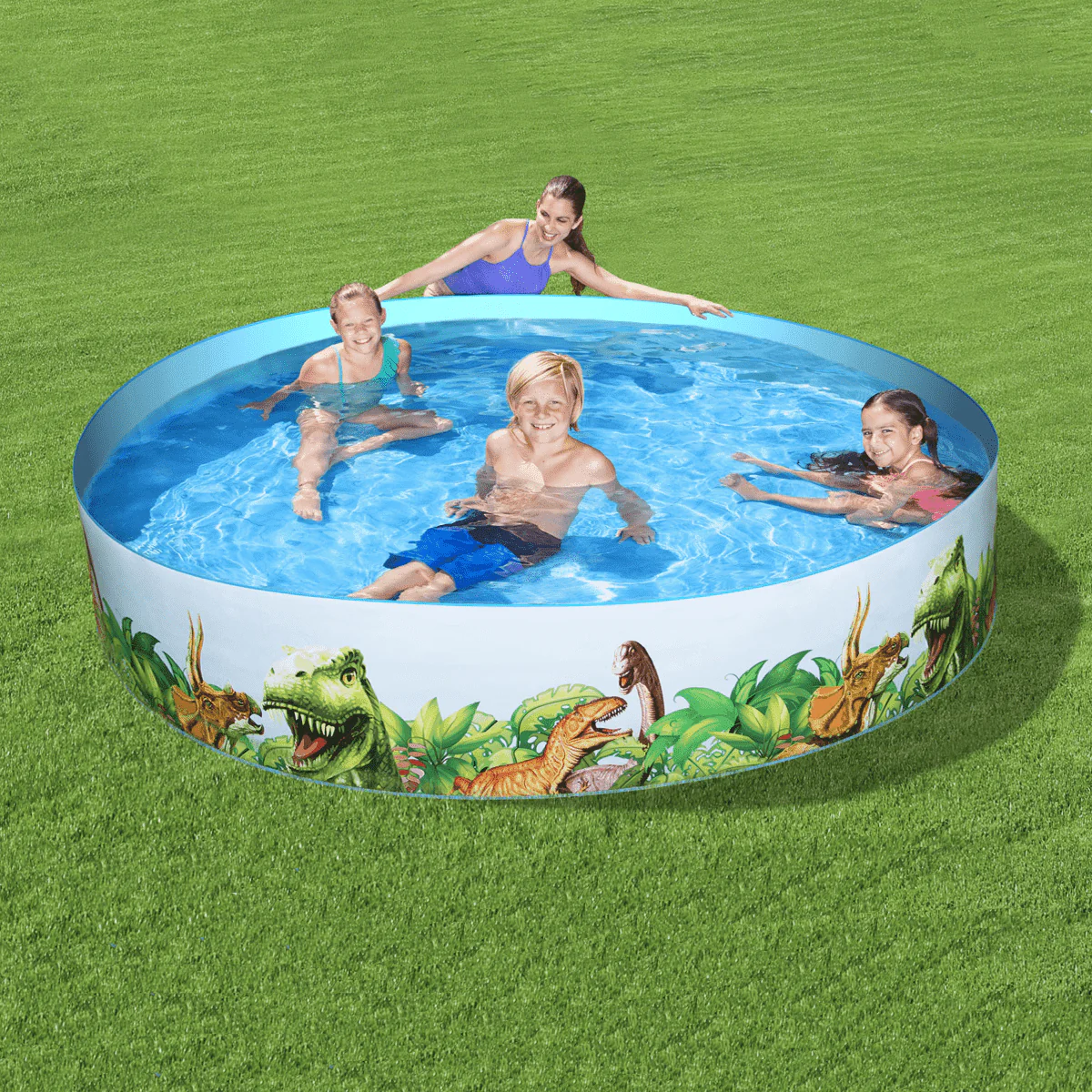 Bestway® Dinosaur Fill 'N Fun™ Kids Play Pool 2.44 m x 46 cm - Image 3