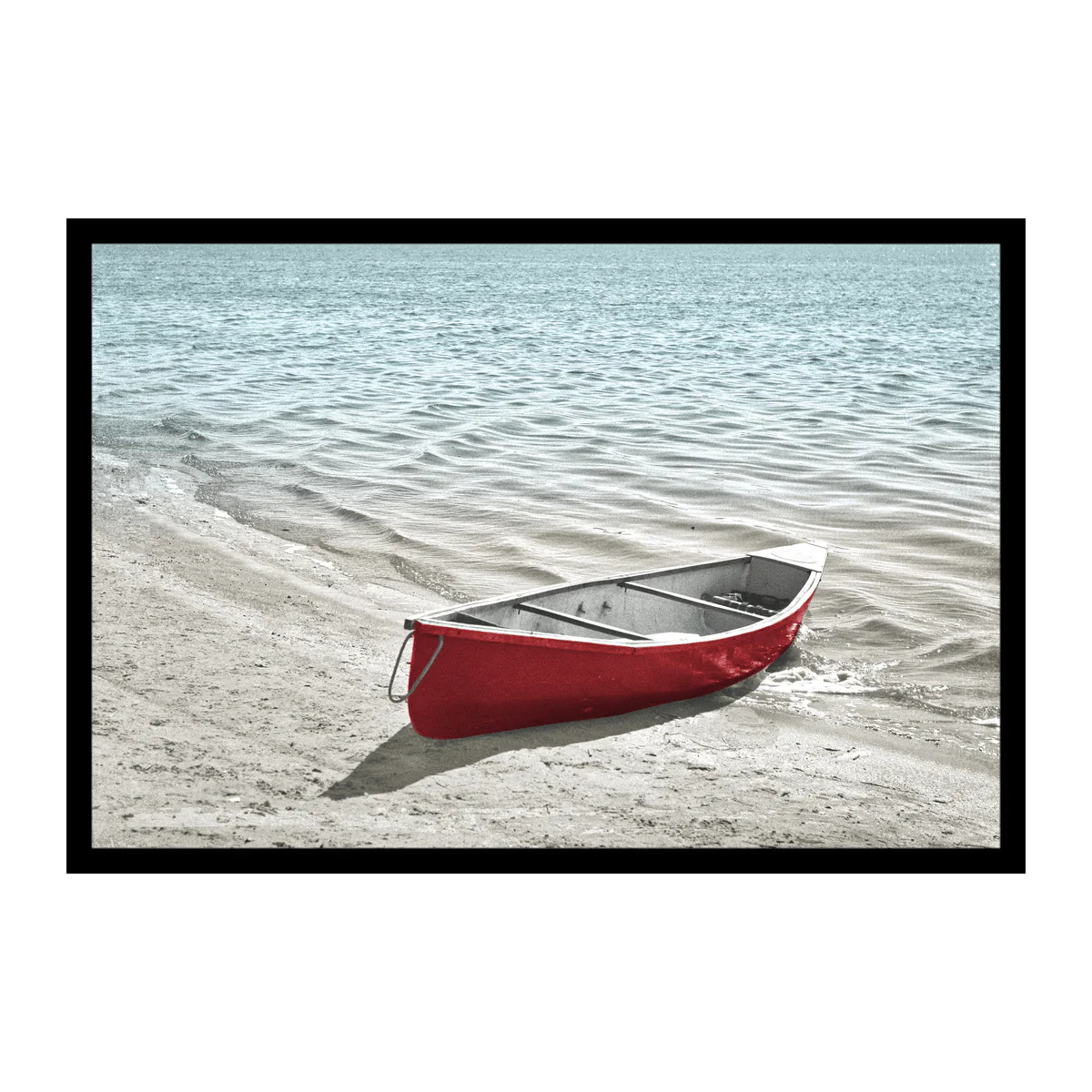 Boat on the beach Canvas