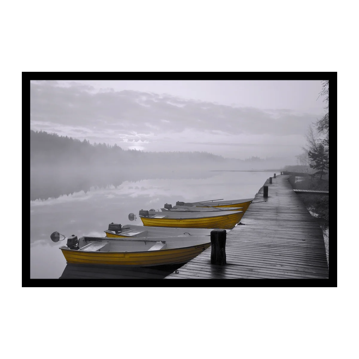 Boat on the beach Canvas - Image 6