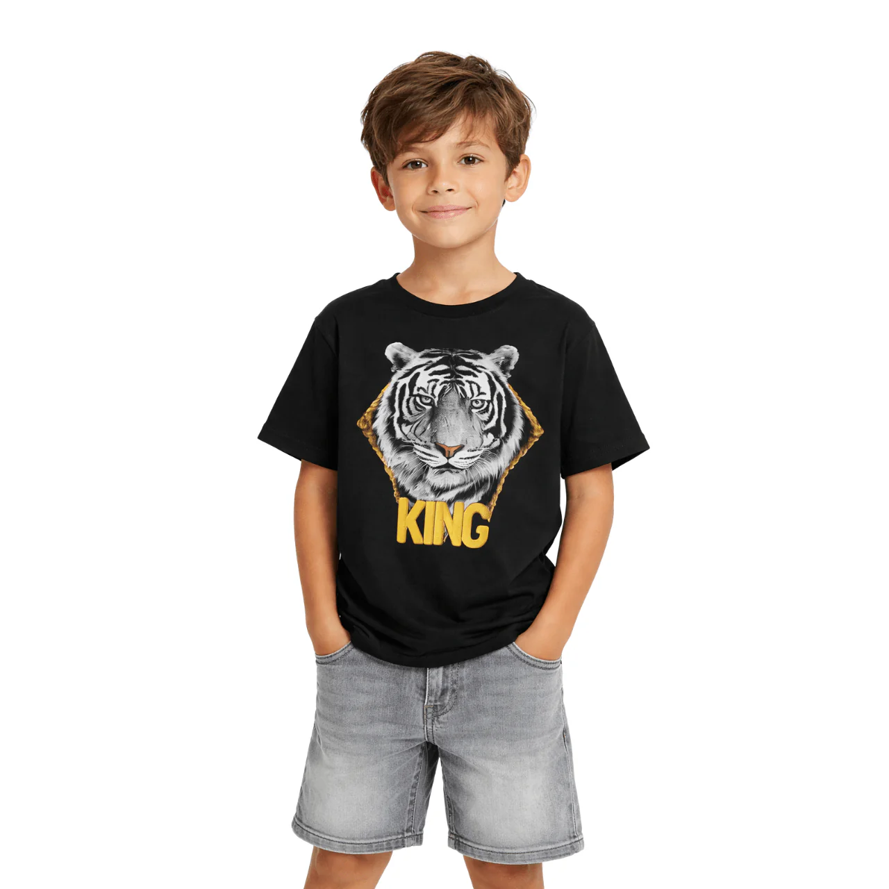 Boys’ Graphic & Essential Cotton T-Shirt - Image 2