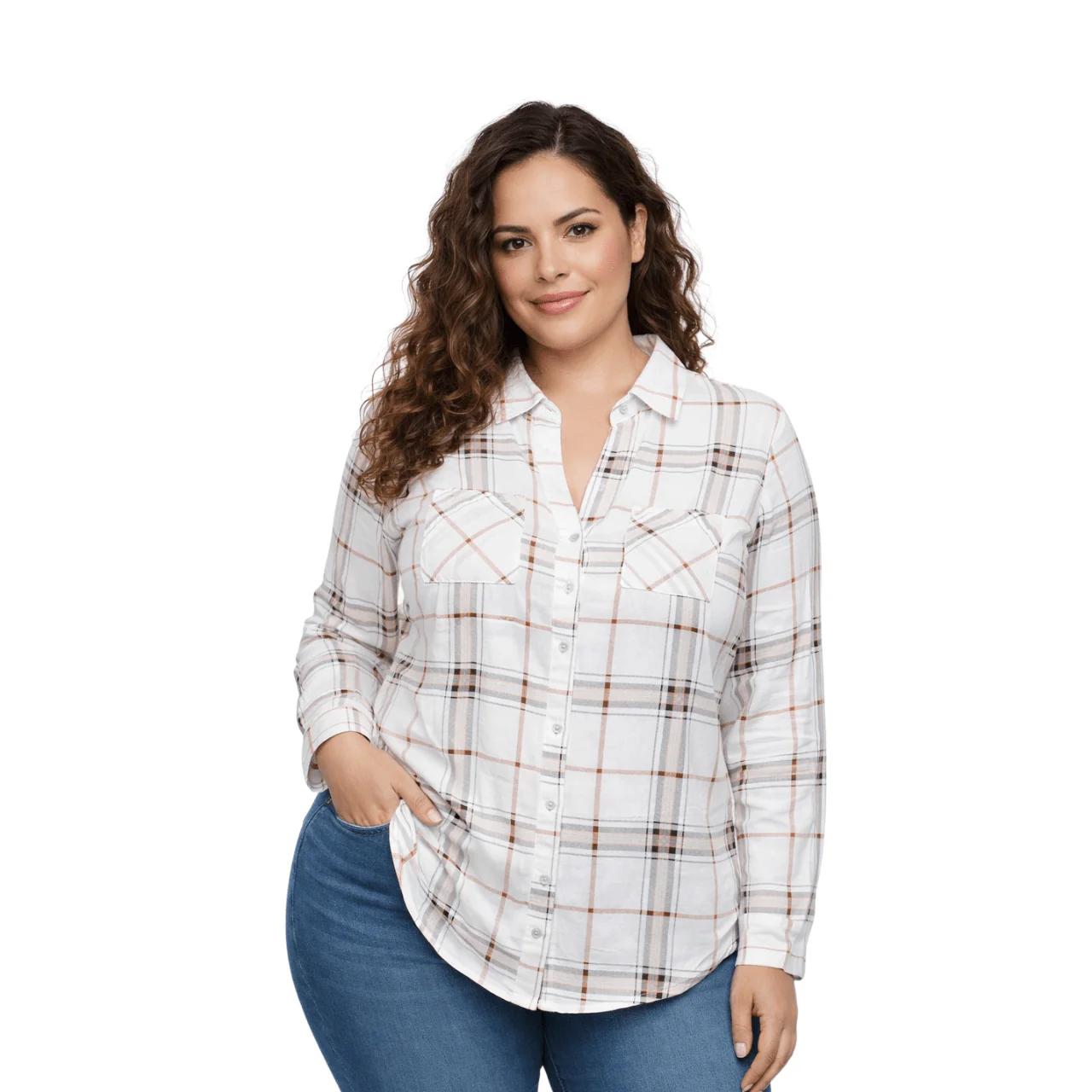 Checked Button-Front Shirt - Image 2