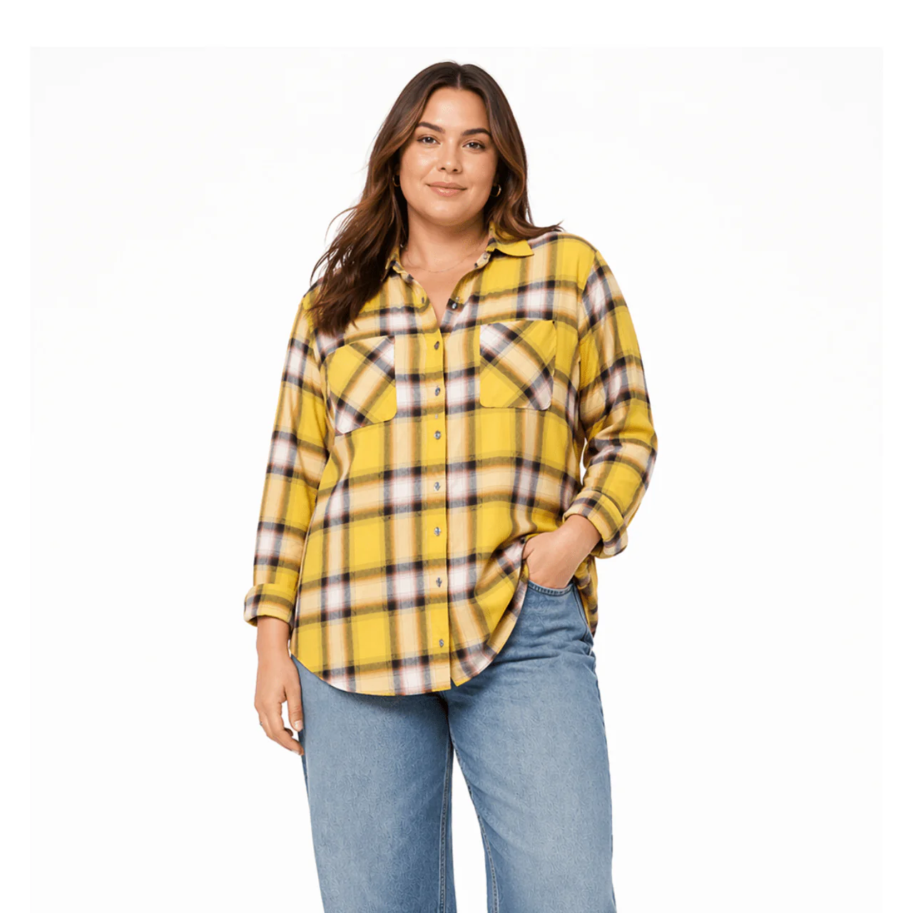 Checked Button-Front Shirt - Image 3