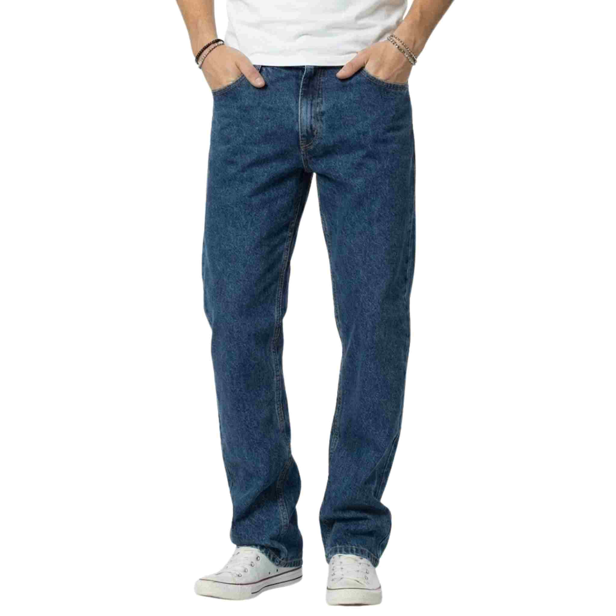 Classic Straight-Leg Denim Jeans - Image 2