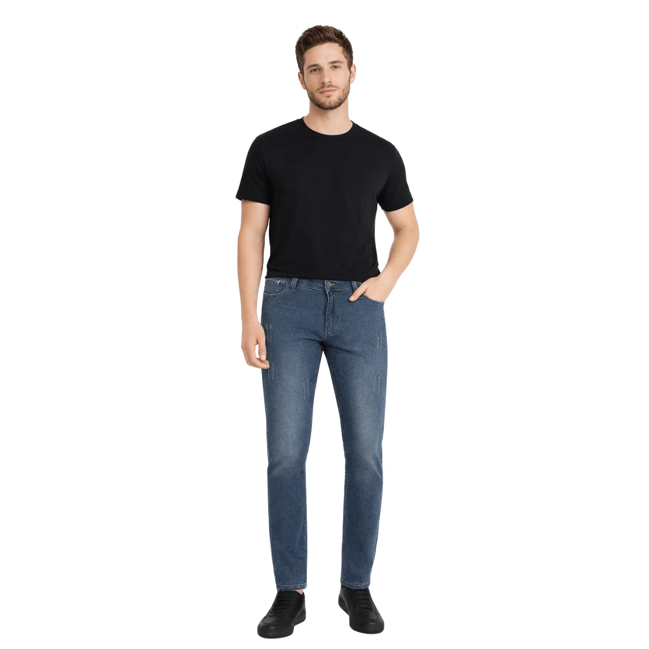 Classic Straight-Leg Denim Jeans - Image 3