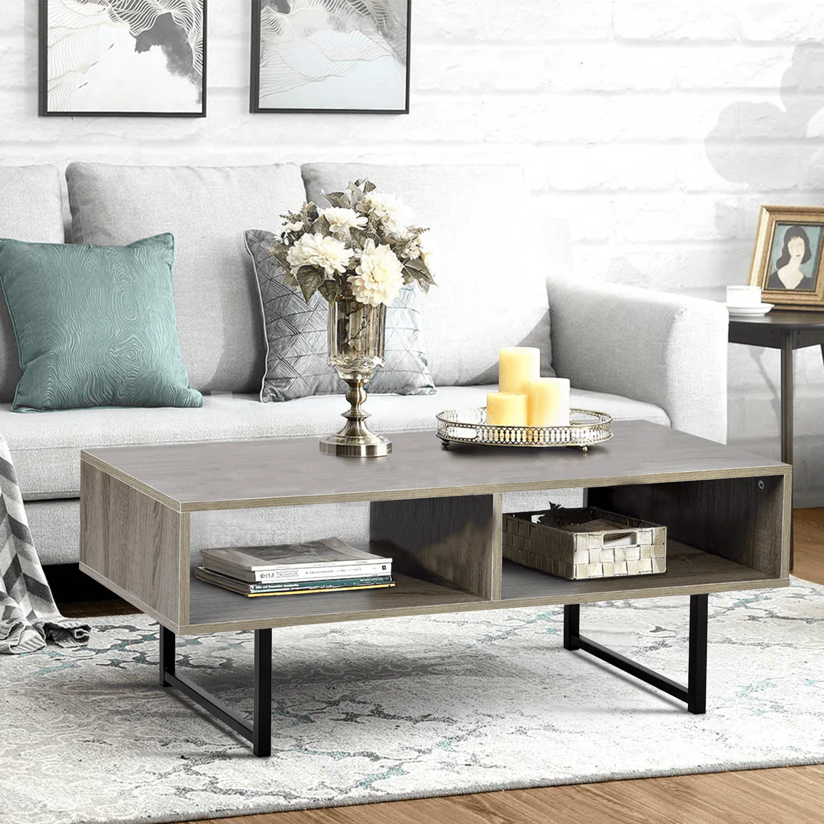 RANDLE - Coffee Table with Storage