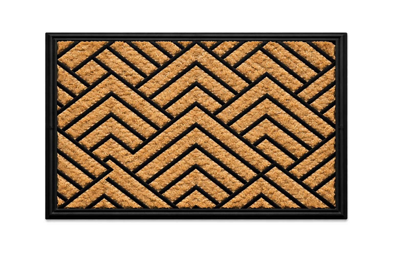 Coir Door Mat with Rubber Backing – Assorted Patterns (45 x 75 cm) - Image 3