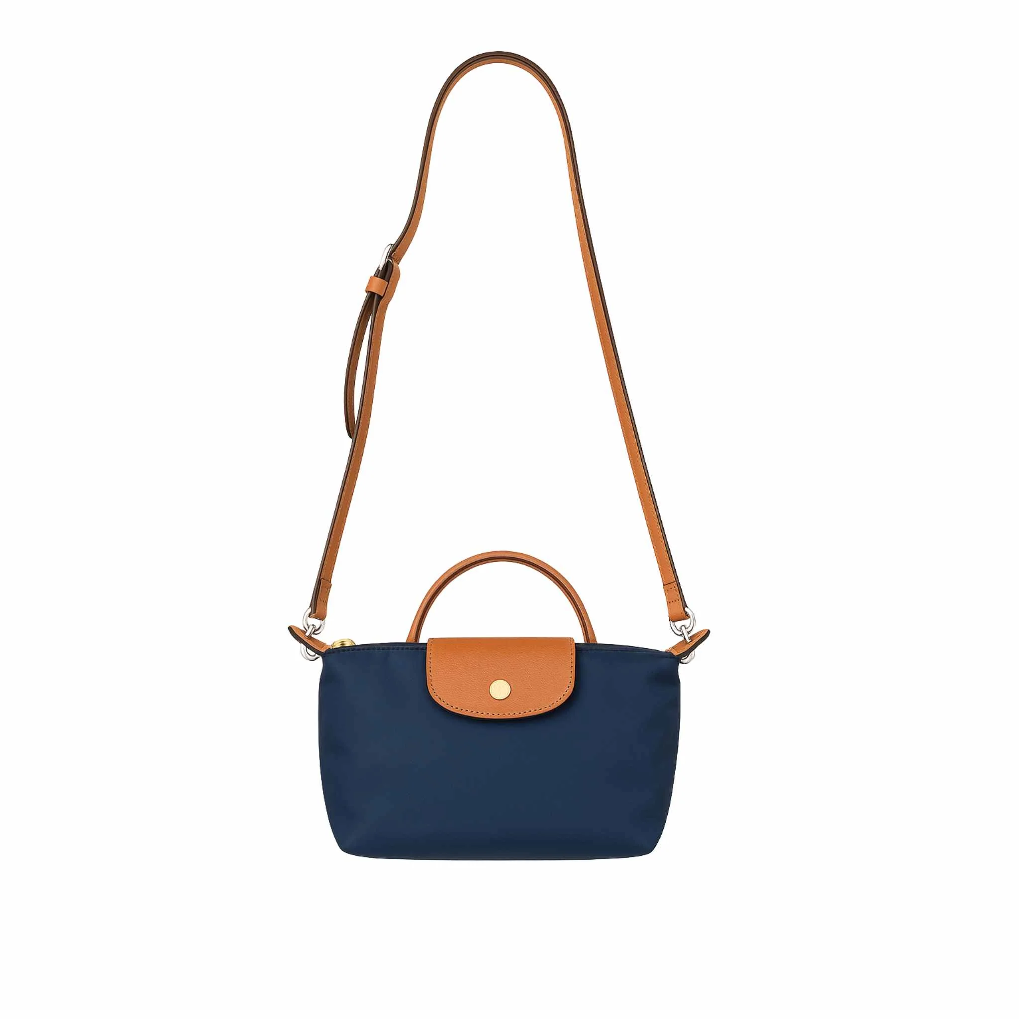 Compact Crossbody Bag with Contrast Details