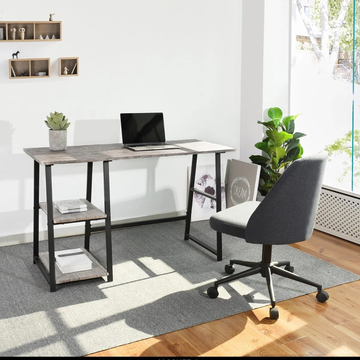 Mcghee - Composite 2-Shelf Writing Table/Desk