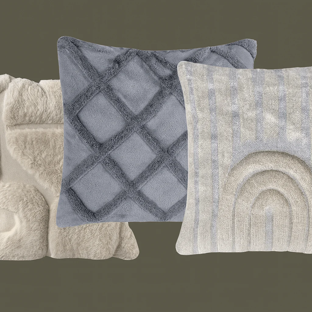 Cushion Tufted Geo 20X20"
