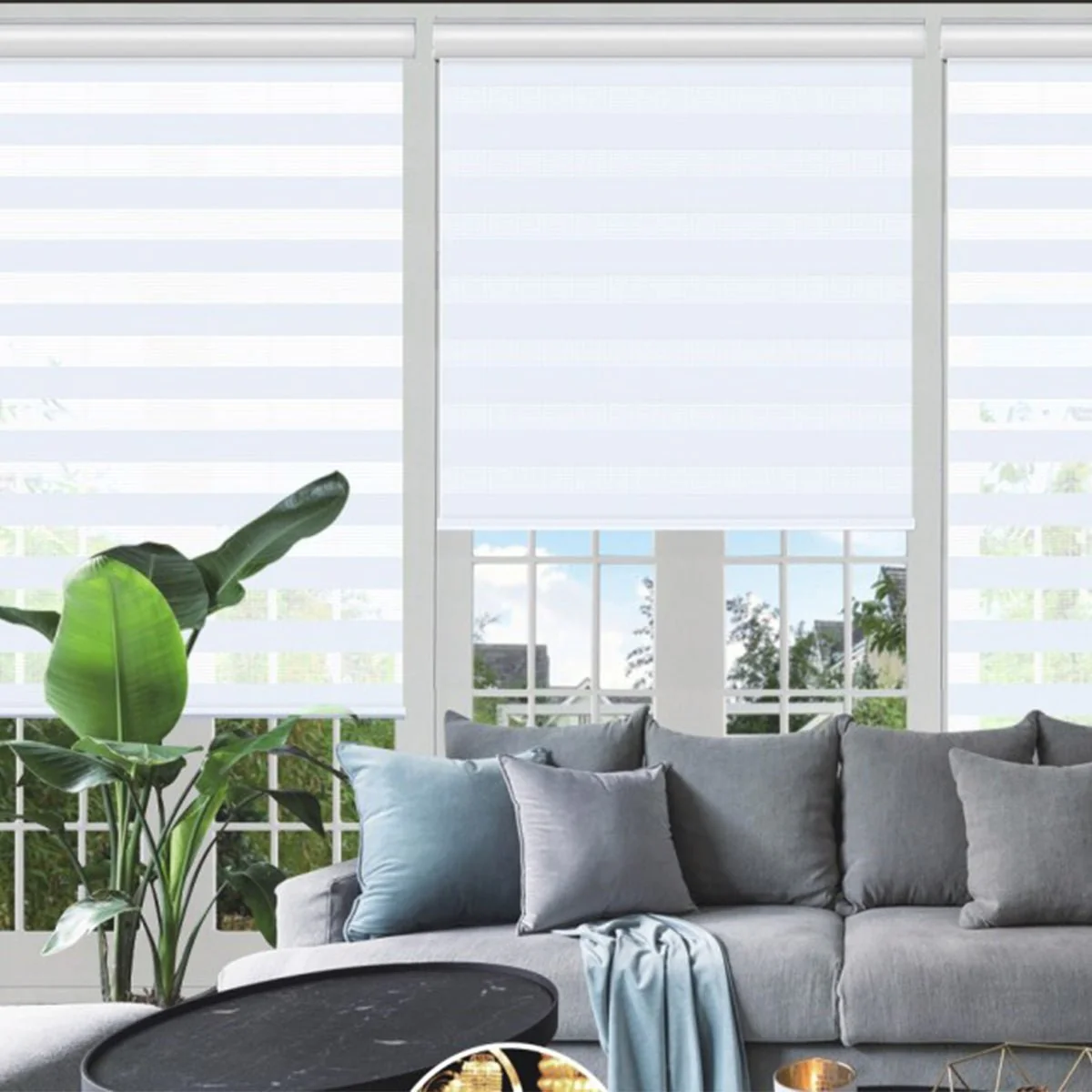 Day & Night - Cordless Roller Blinds | White