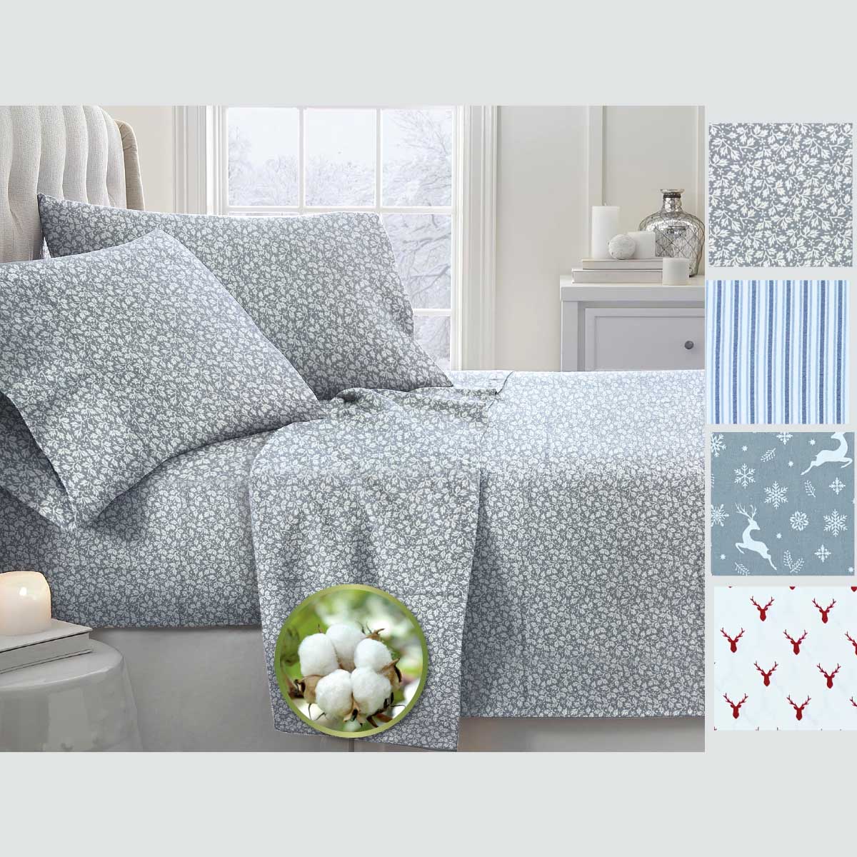 Dundas Flannel sheet Sets - Image 3