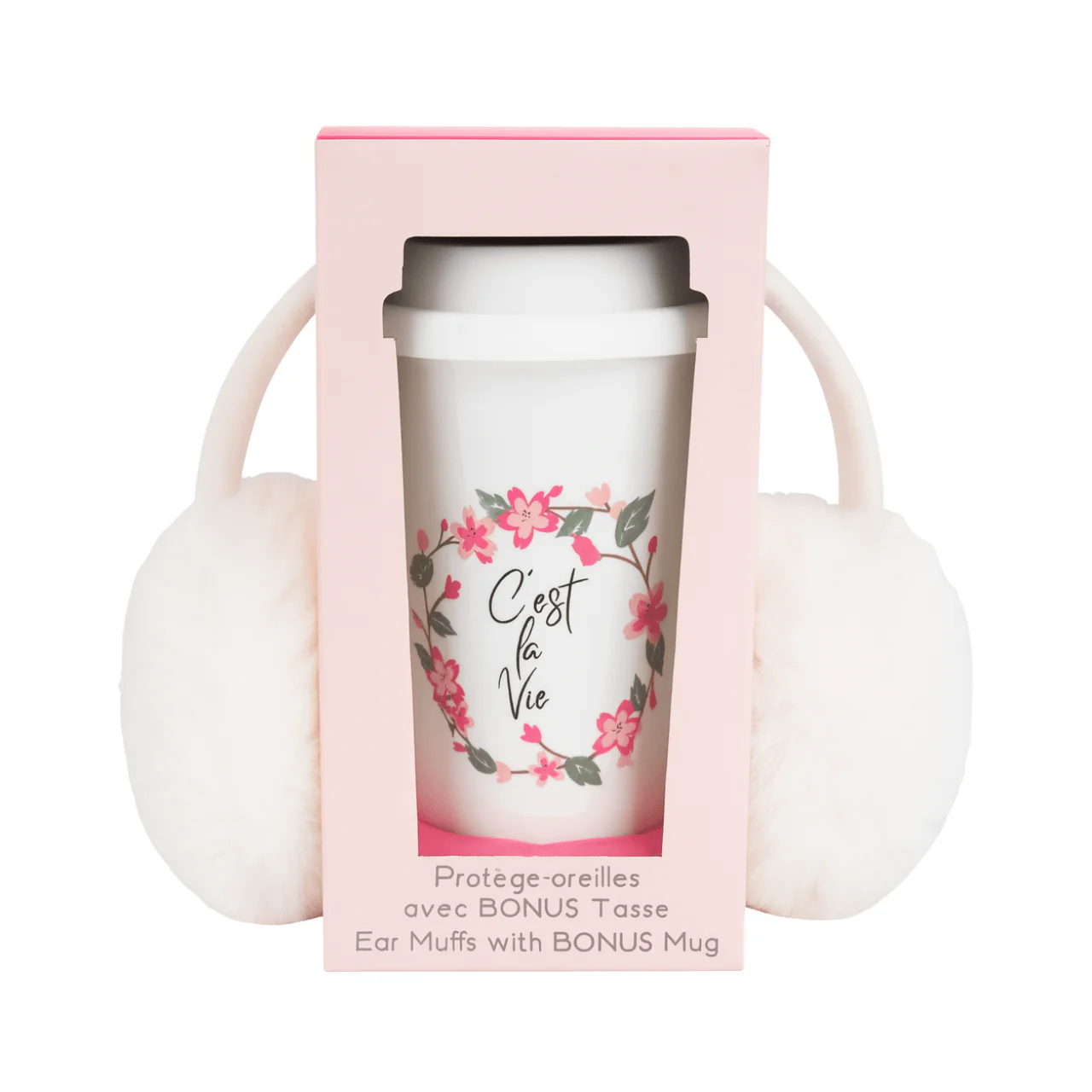 Ear Muffs with Bonus Mug – C’est la Vie Gift Set