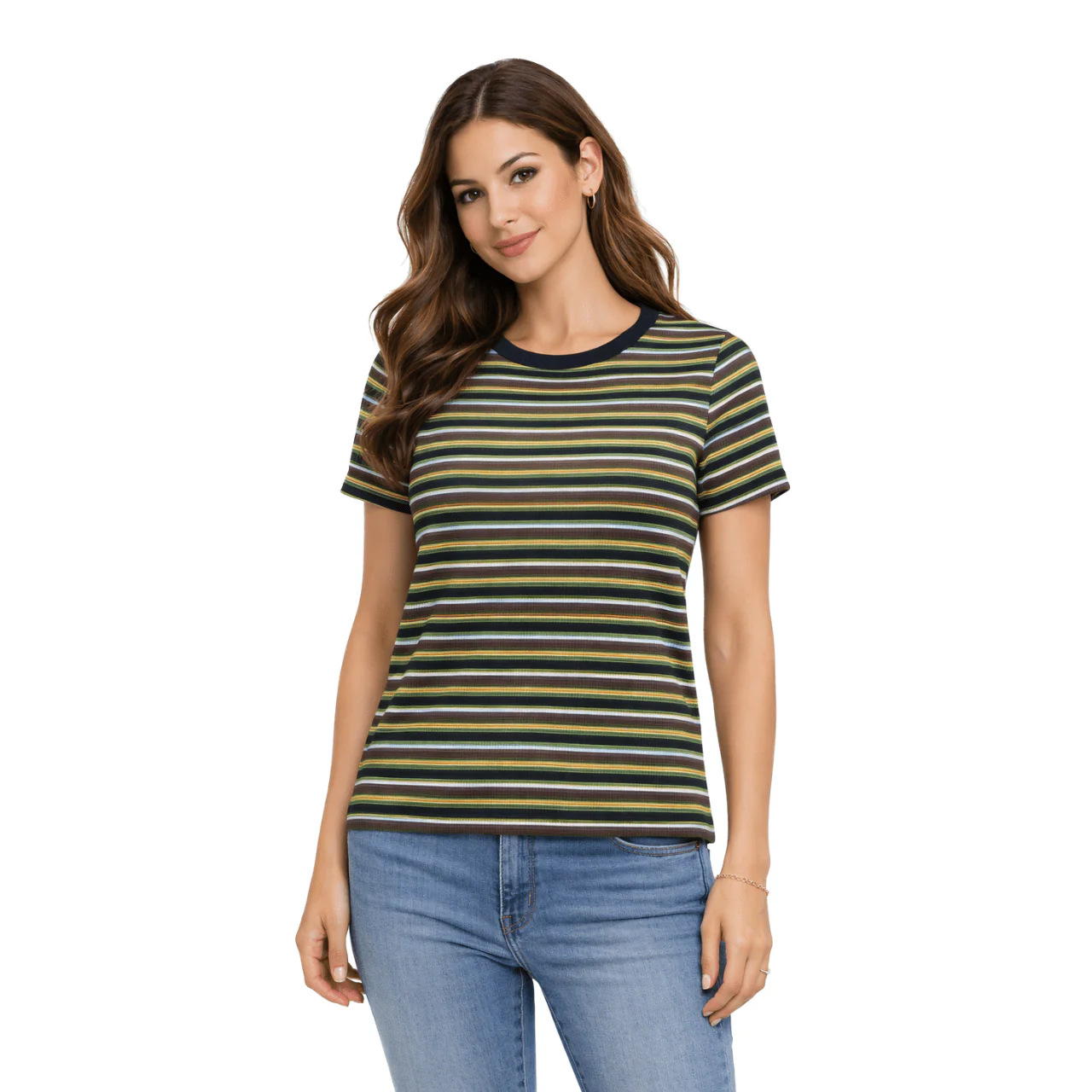 Printed Crew Neck T-Shirt - Image 4