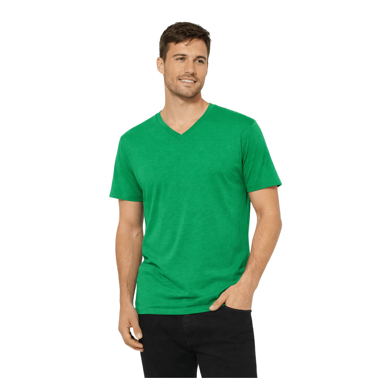 Essential V-Neck Cotton T-Shirt - Image 13