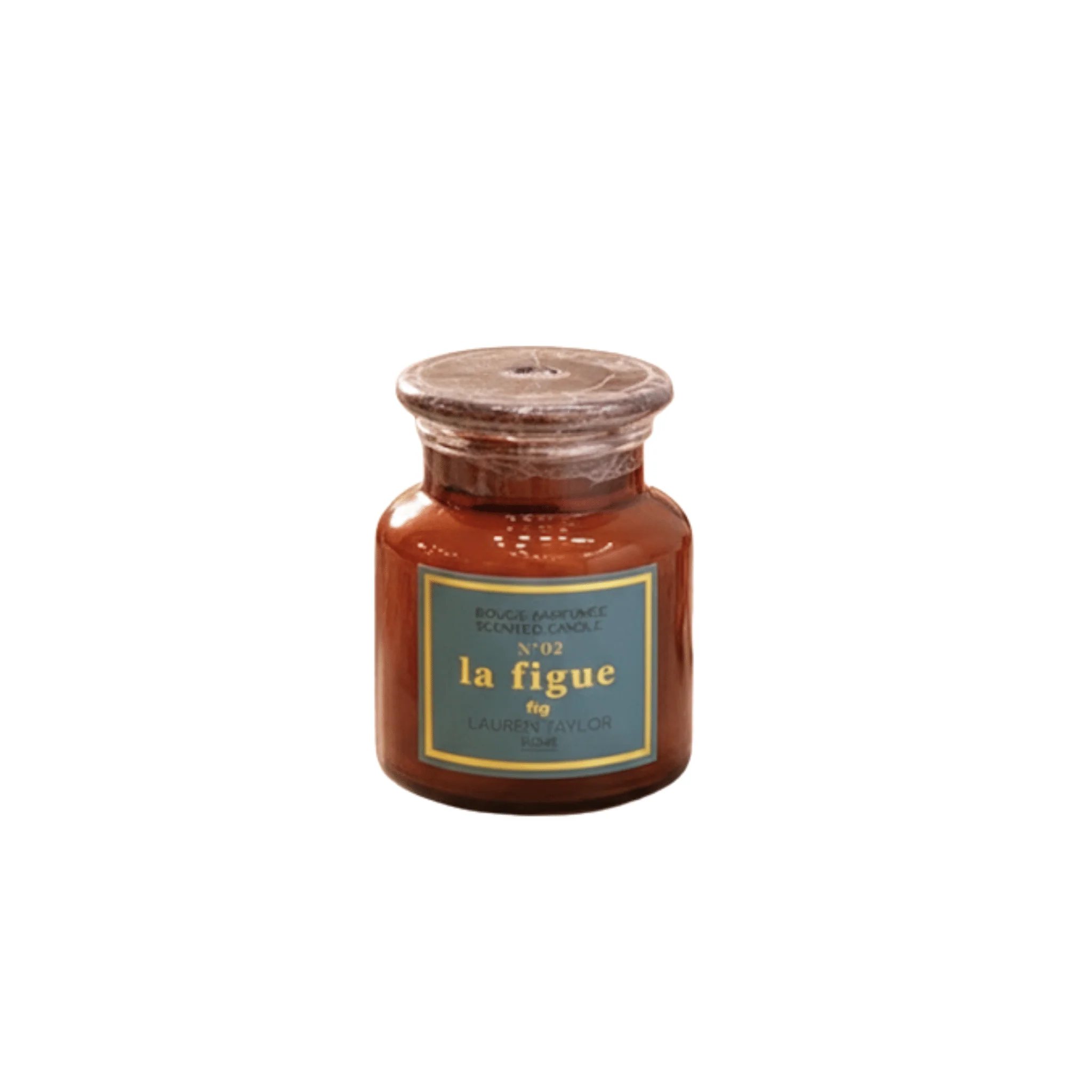 Fig Scented Candle in Amber Glass