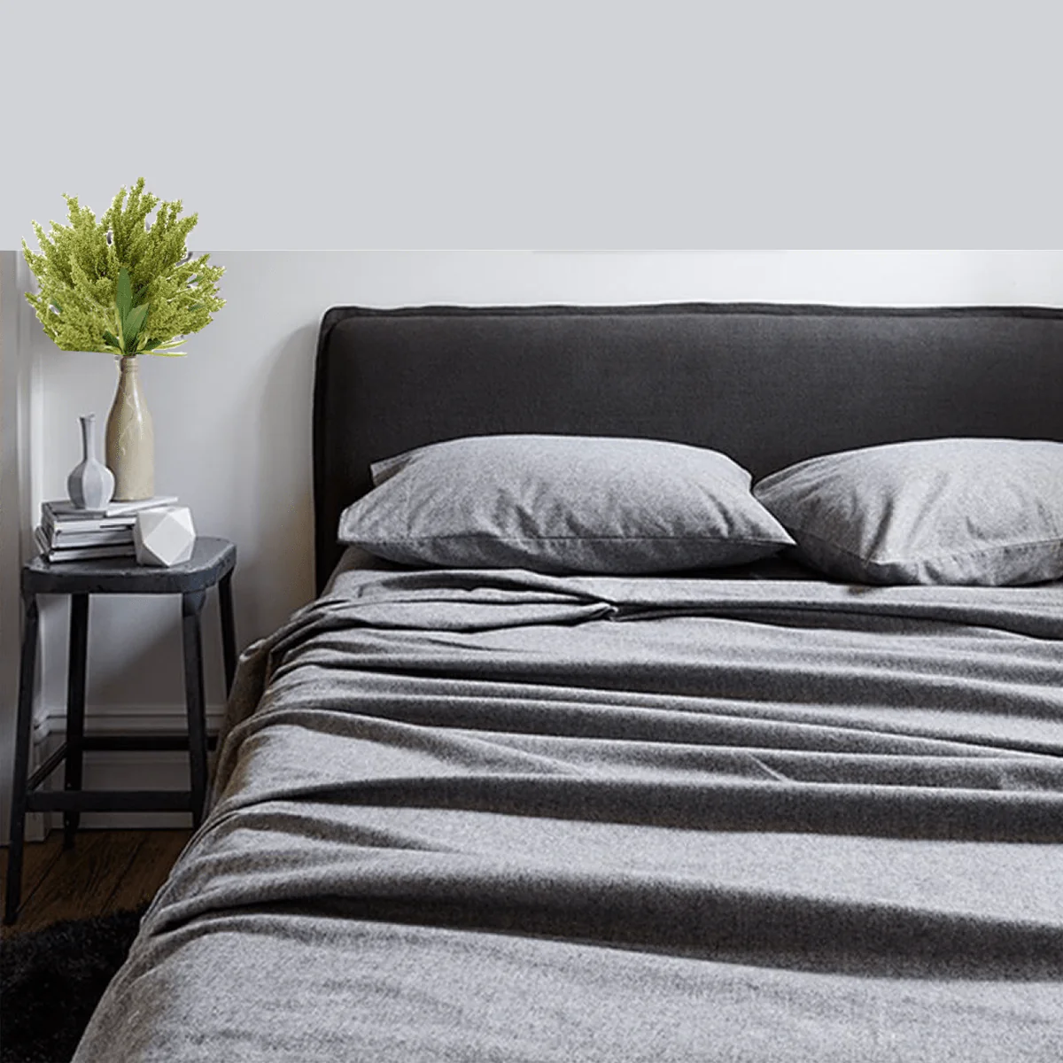 Flannel Flat Sheet set Solid - Image 4