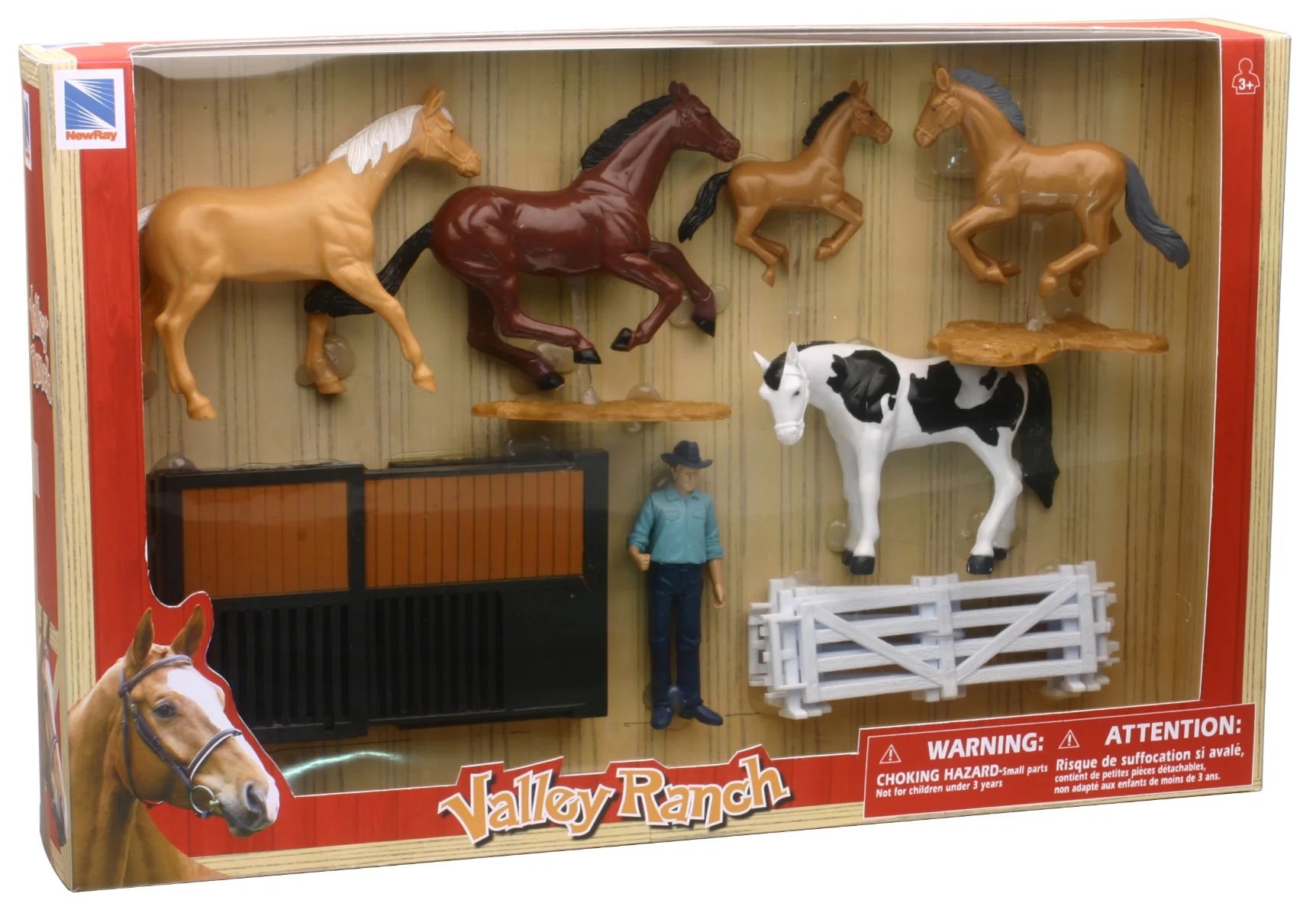Valley Ranch Horse Playset 3 Style(Abc) - Image 6