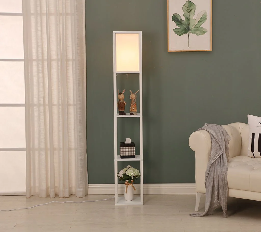 Floor Lamp with Shelf Organizer - Image 8