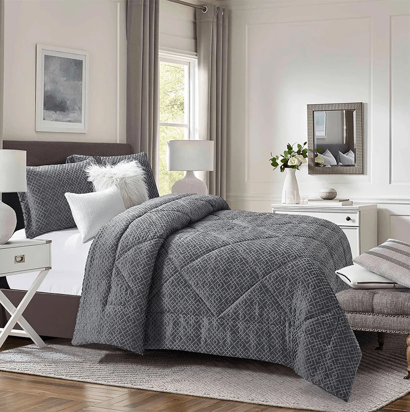 Florence - 5 Piece Jacquard Comforter Set - Image 3