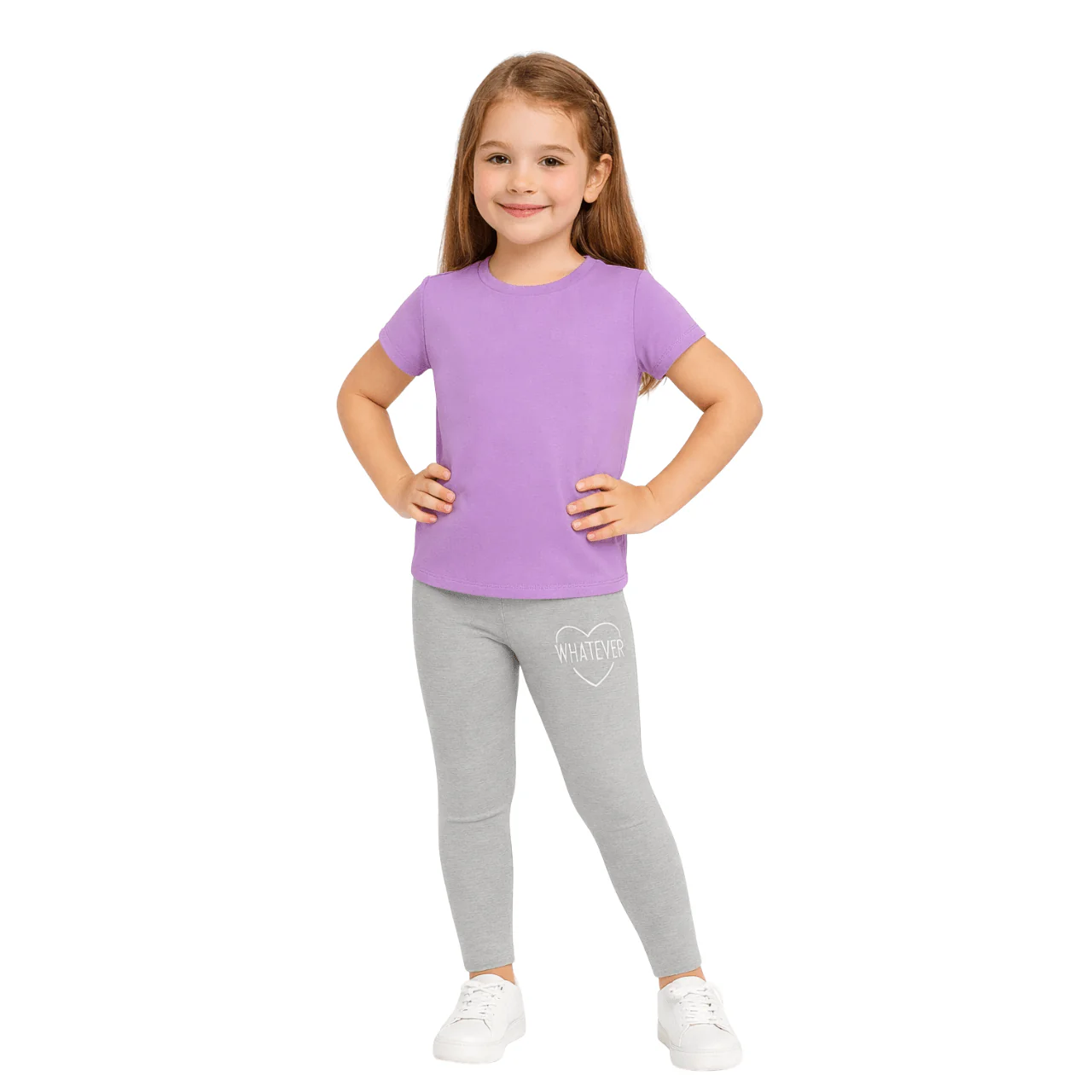 Girls’ Printed Stretch Leggings - Image 3
